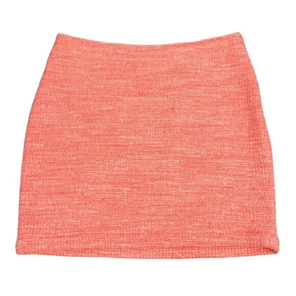 Madewell Orange Tweed Mini Skirt Size 4 - Picture 2 of 5